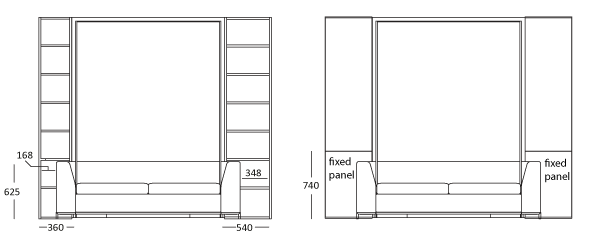 Opklapbed Tonale BedHabits Afm4A